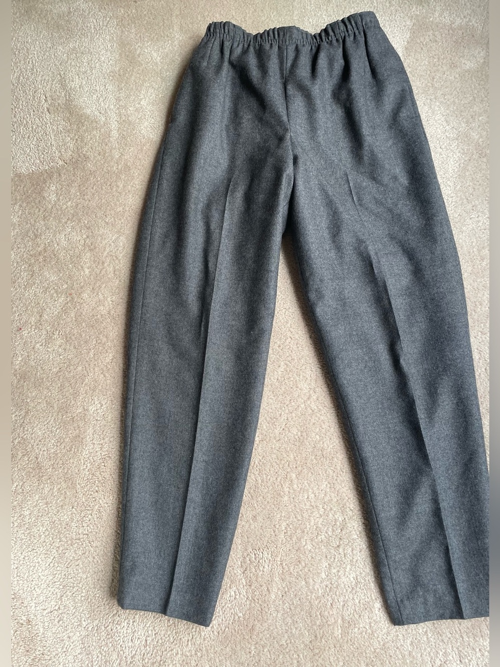 J Crew Outfitters Vintage wool trousers  Elastic waist, M. Gray Fully lined